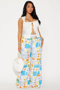 By The Sea Wide Leg Pant - Multi Color