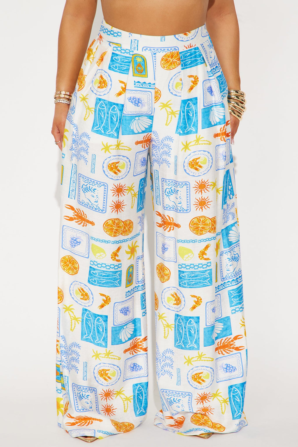 By The Sea Wide Leg Pant - Multi Color