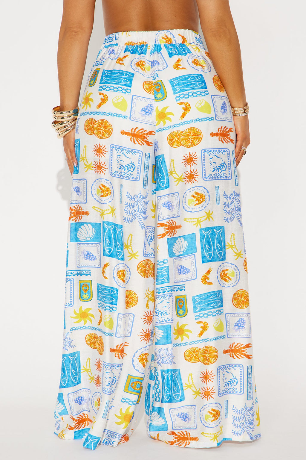 By The Sea Wide Leg Pant - Multi Color