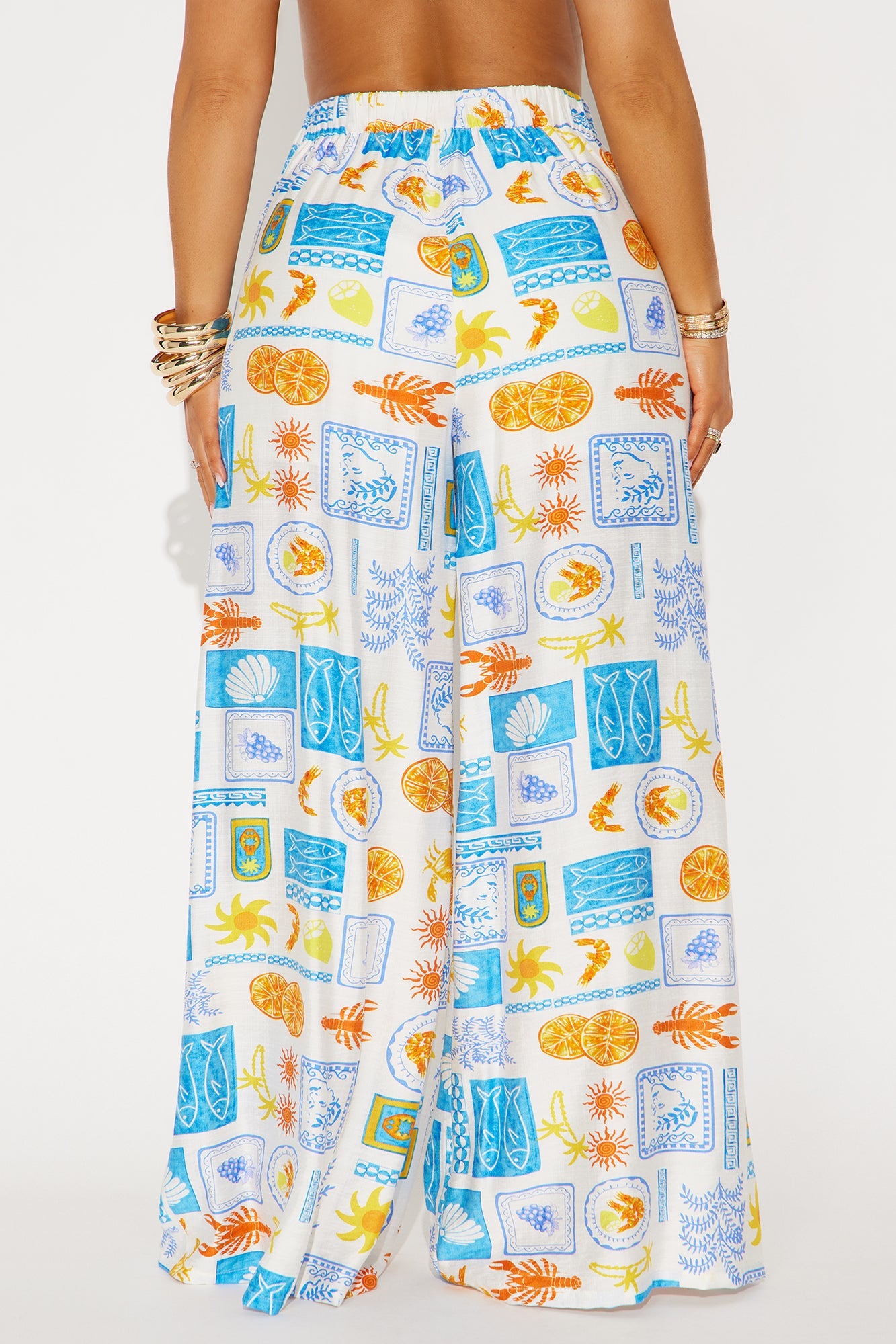By The Sea Wide Leg Pant - Multi Color