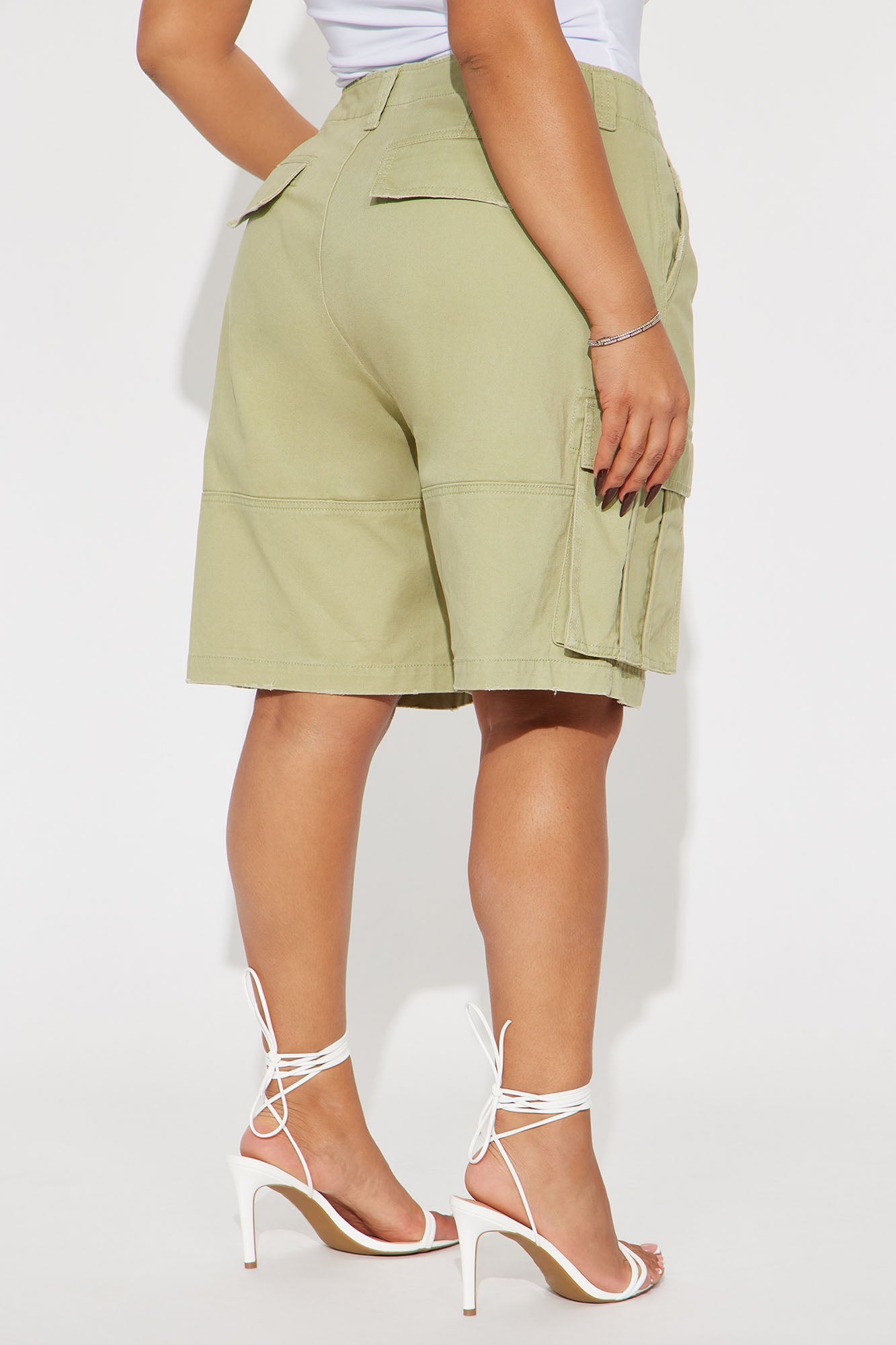 Mixed Emotions Cargo Bermuda Short - Sage