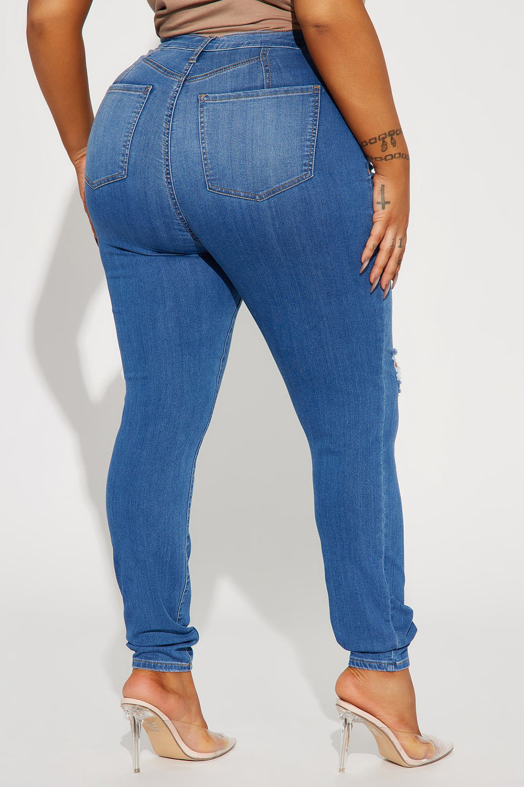 Move Ahead High Stretch Curvy Skinny Jean - Medium Wash