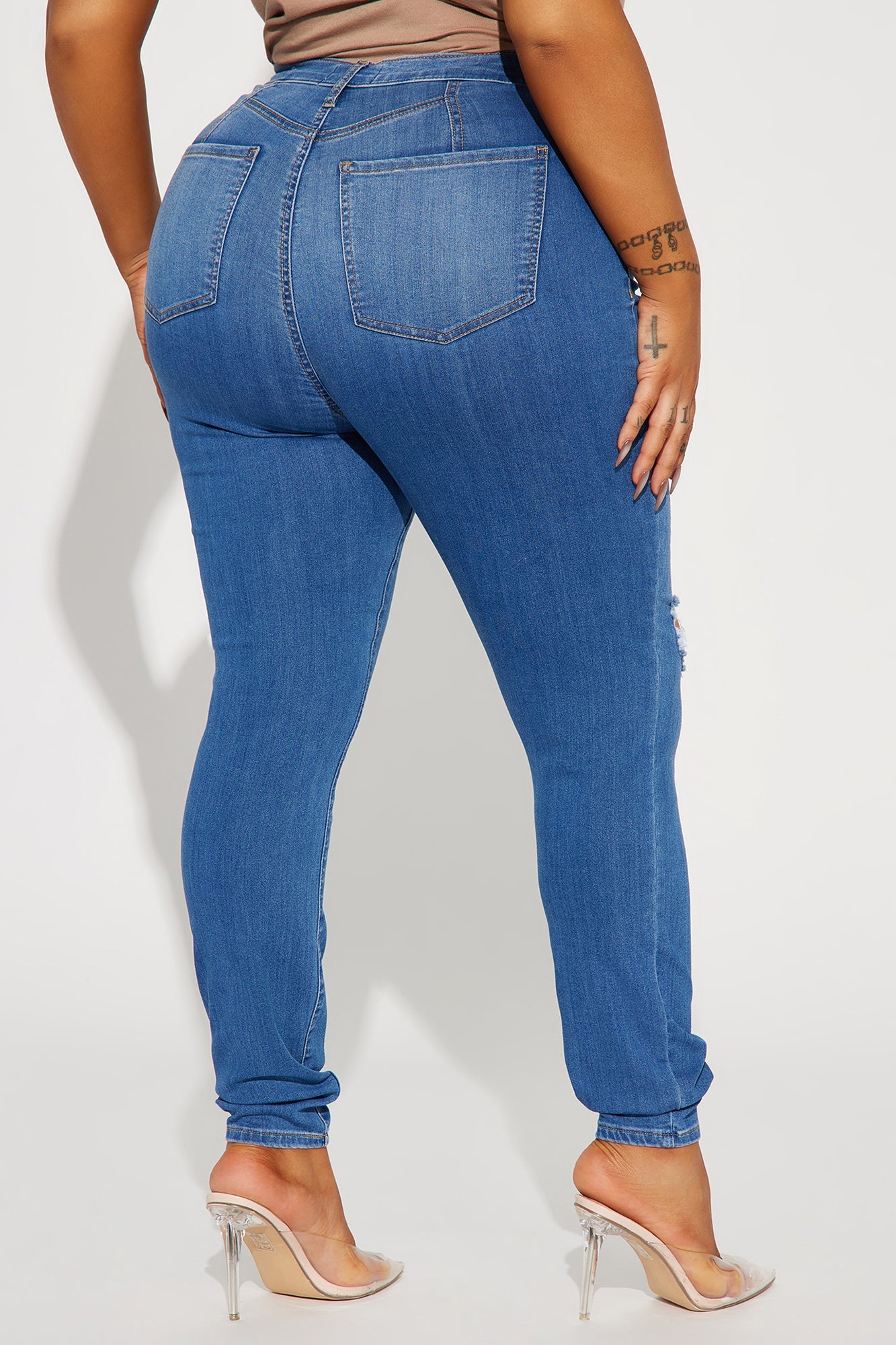 Move Ahead High Stretch Curvy Skinny Jean - Medium Wash