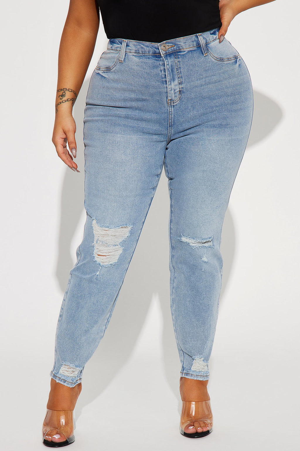 All Night Long Skinny Jeans - Medium Wash