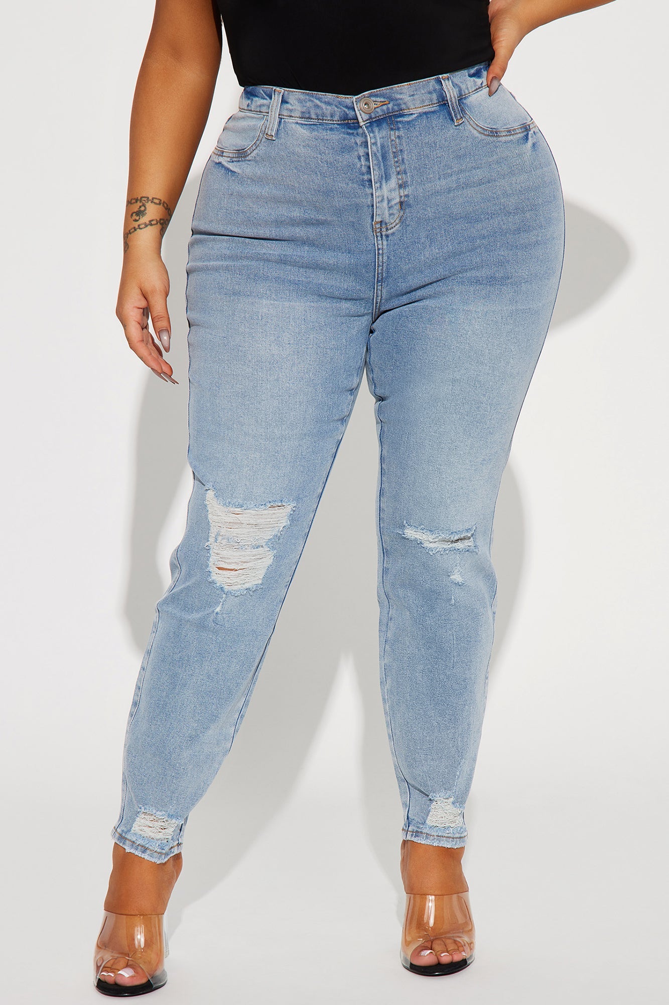 All Night Long Skinny Jeans - Medium Wash