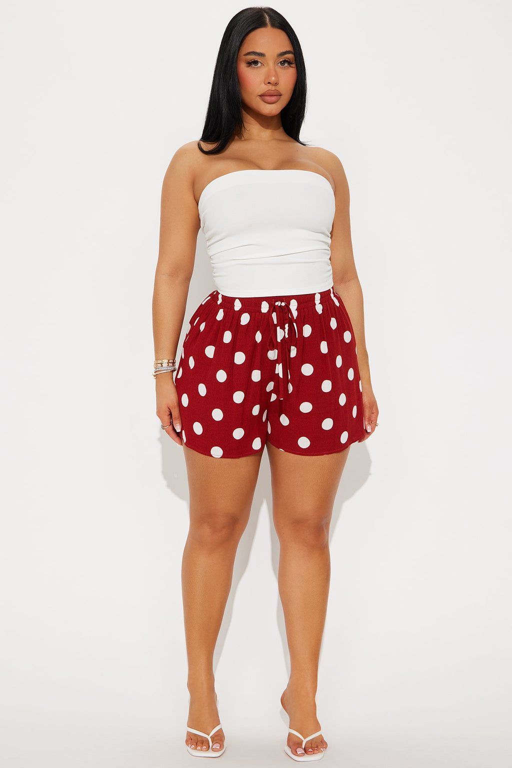 Emily Polka Dot Short - Rust