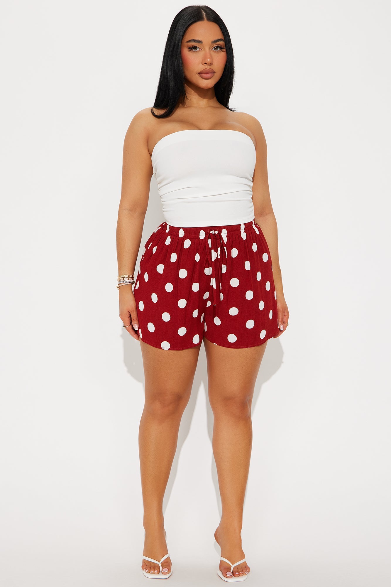 Emily Polka Dot Short - Rust