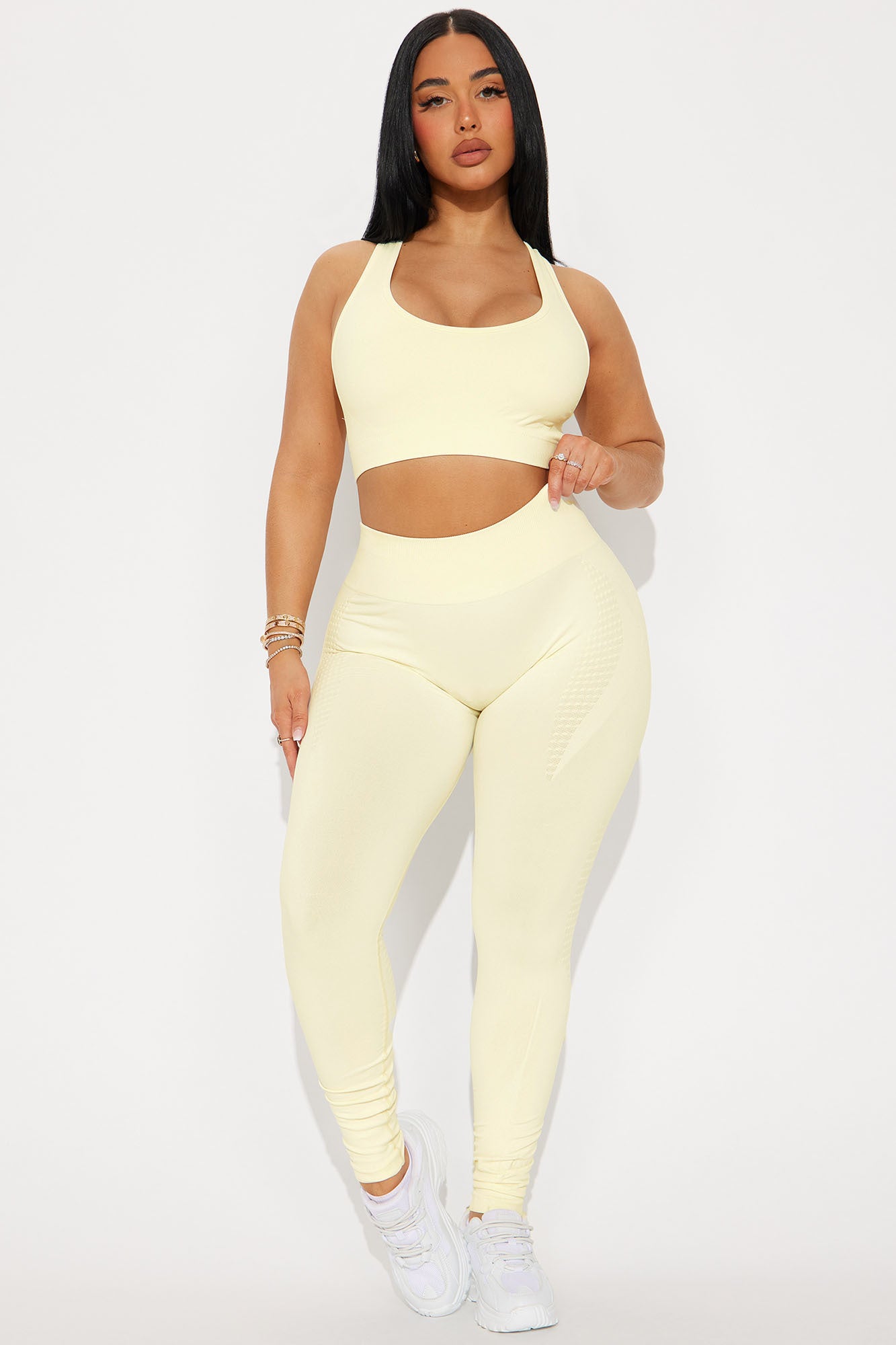 Catch A Break Seamless Active Legging - Cream