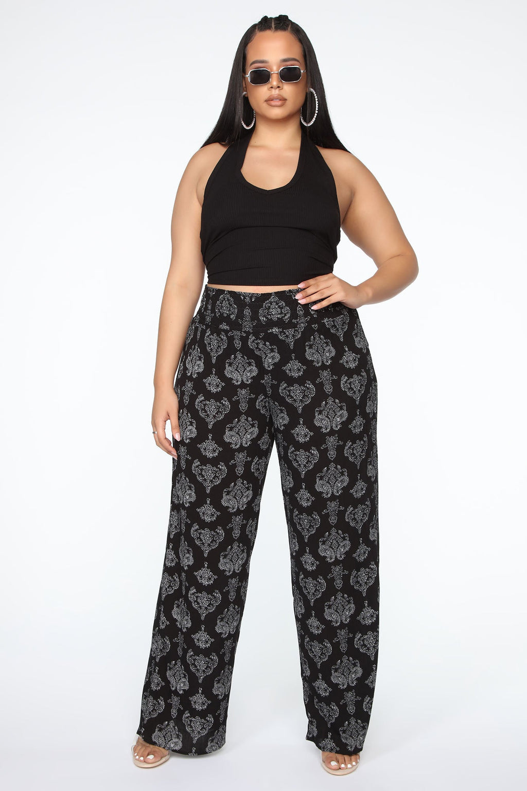 The New Me Halter Top - Black