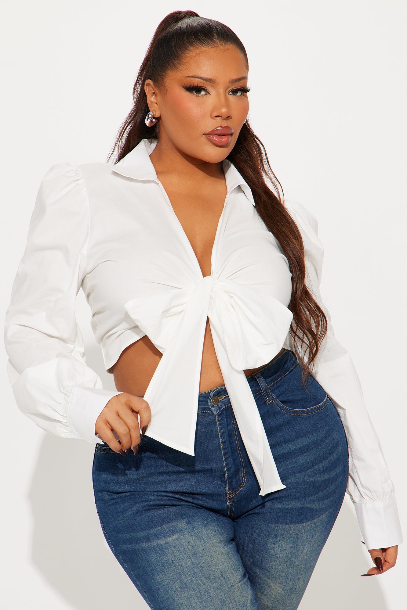 Everything For You Poplin Shirt - White