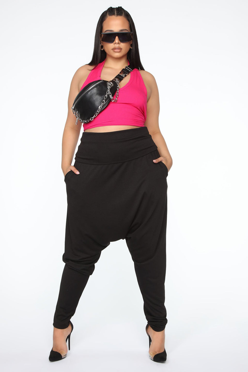 The New Me Halter Top - Hot Magenta