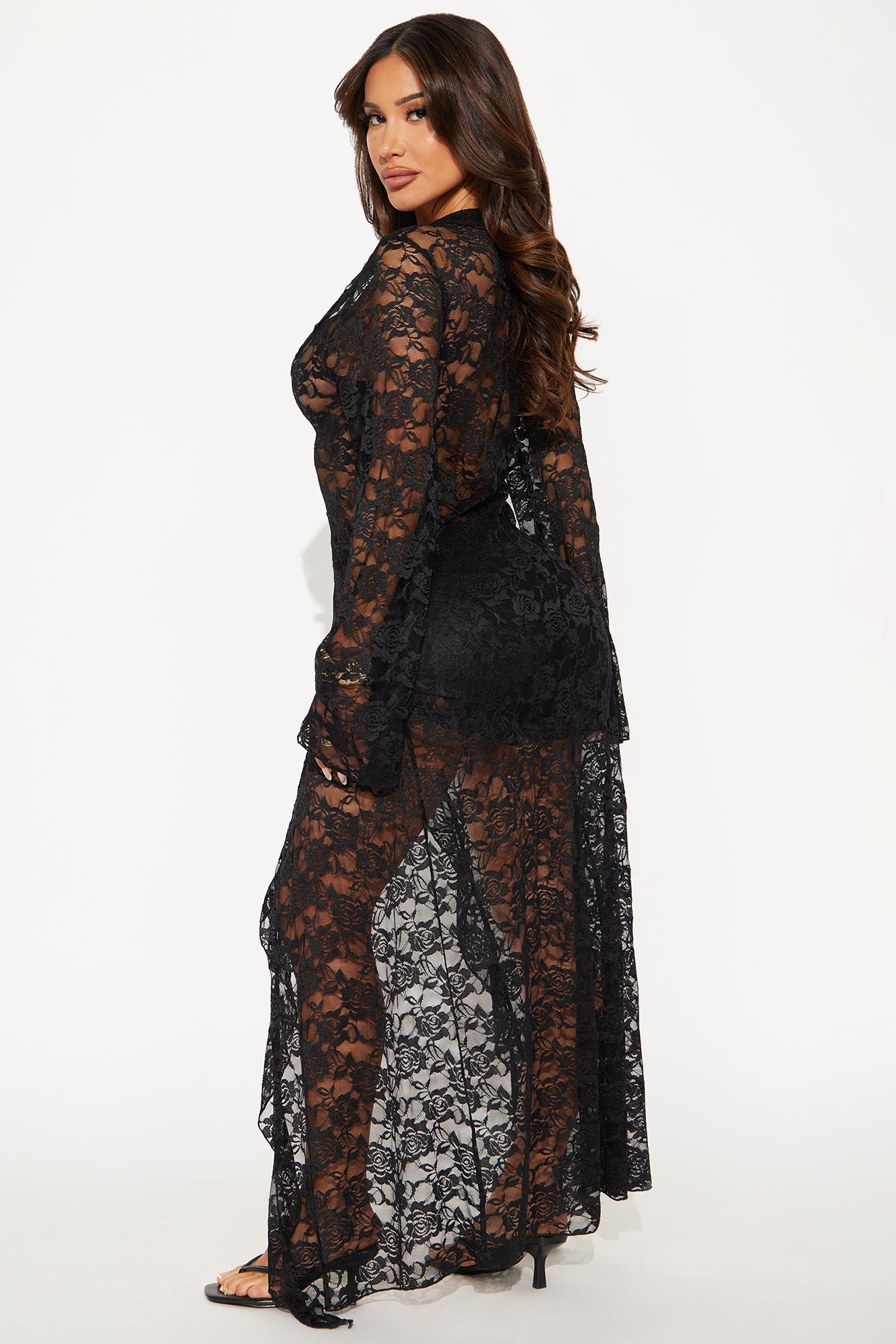 Desert Wanderer Lace Micro Short Set - Black