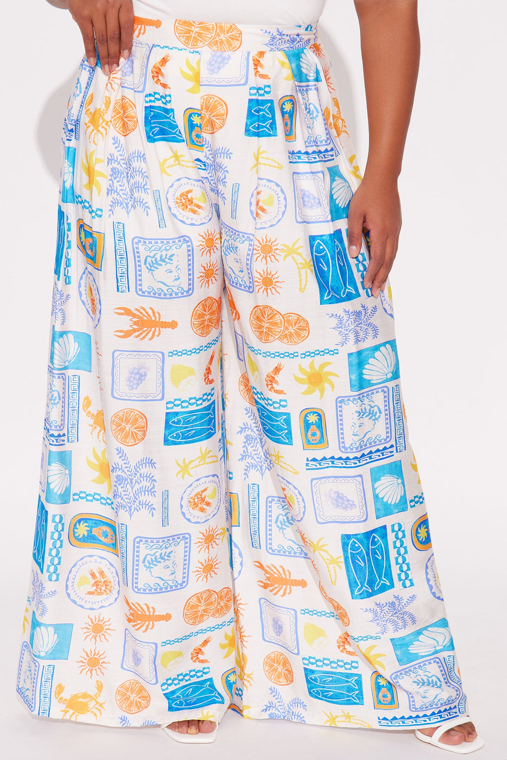 By The Sea Wide Leg Pant - Multi Color