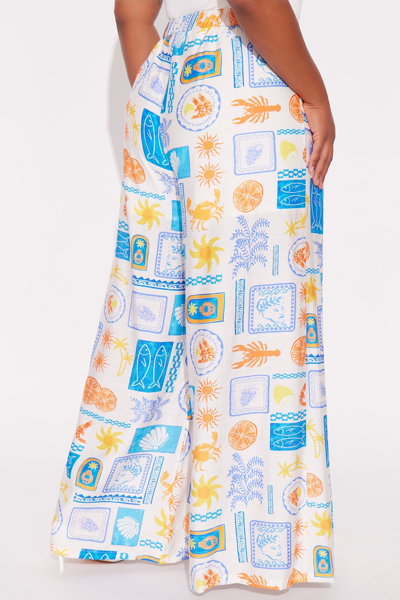 By The Sea Wide Leg Pant - Multi Color