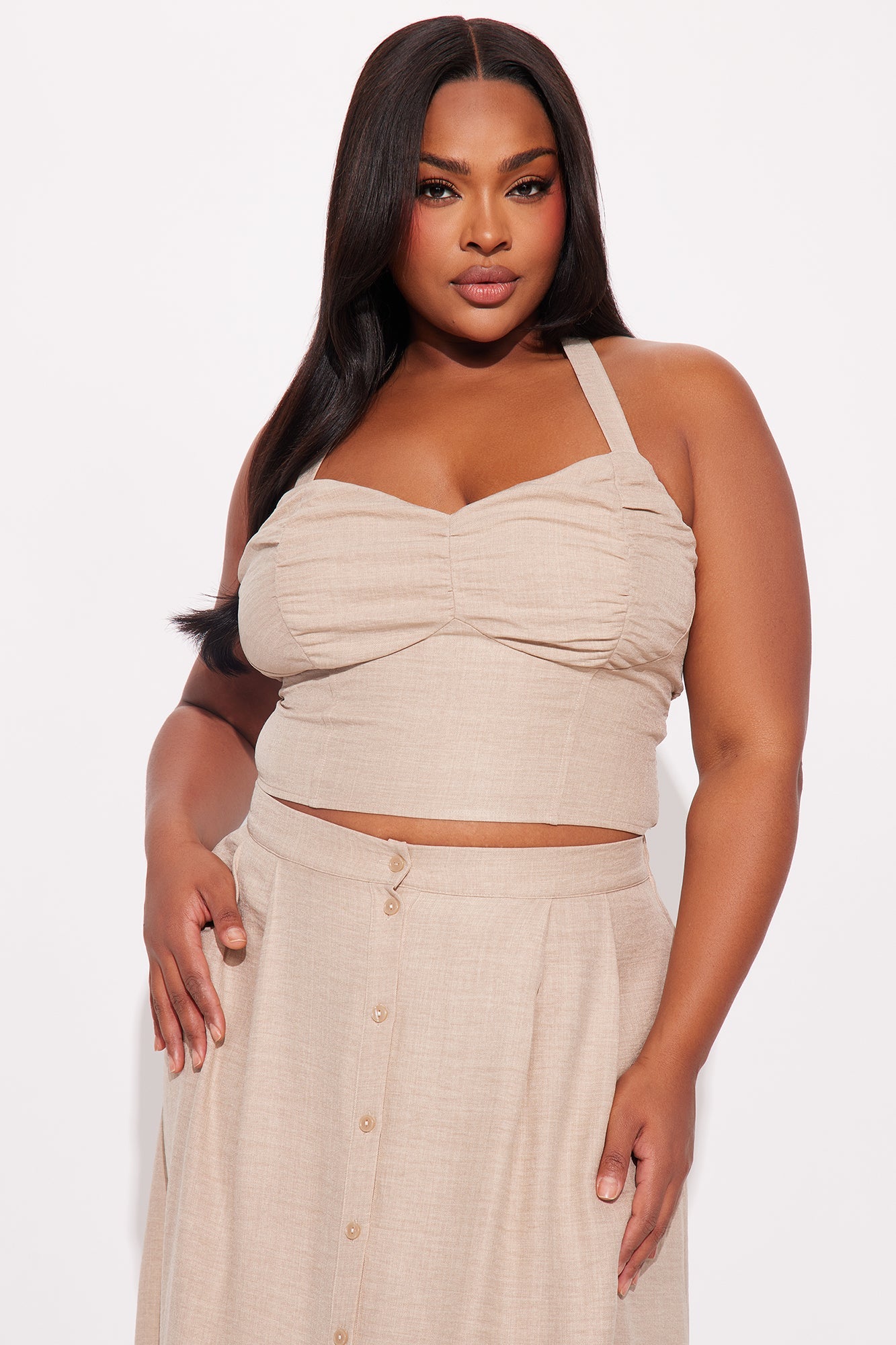 Marina Skirt Set - Taupe