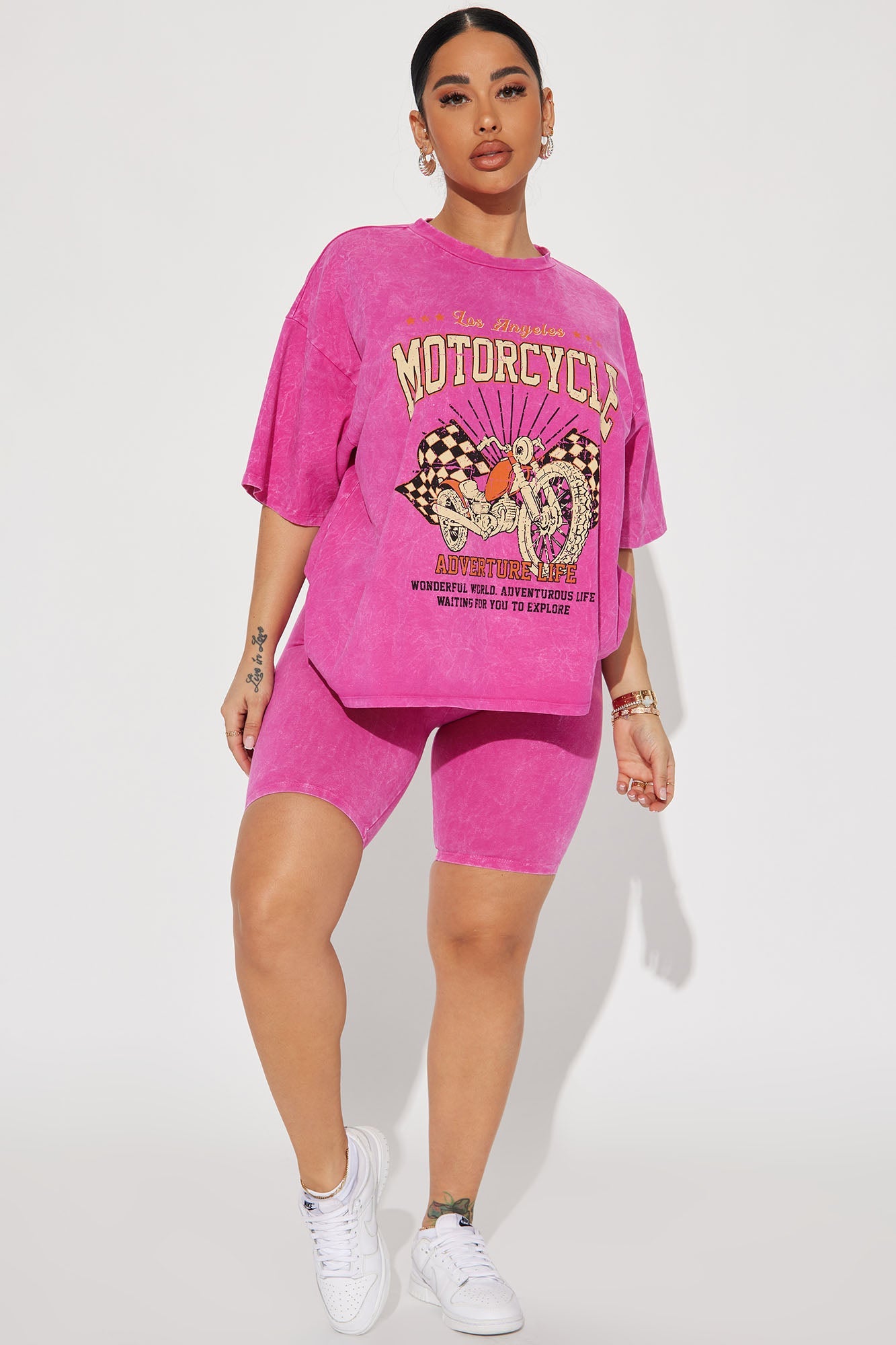 Adventure Rider Short Set - Pink