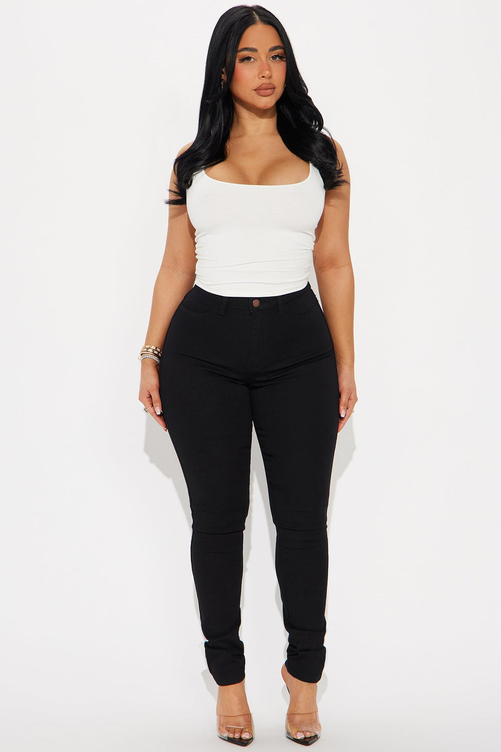 Catalina Classic High Rise Skinny Jeans - Black