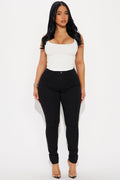 Catalina Classic High Rise Skinny Jeans - Black