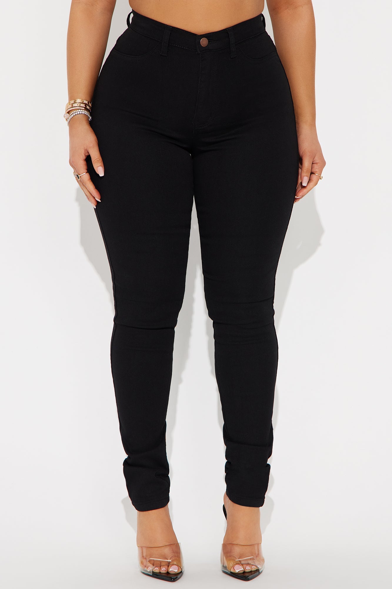 Catalina Classic High Rise Skinny Jeans - Black
