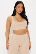 Sweat Out Super Soft Sports Bra - Tan