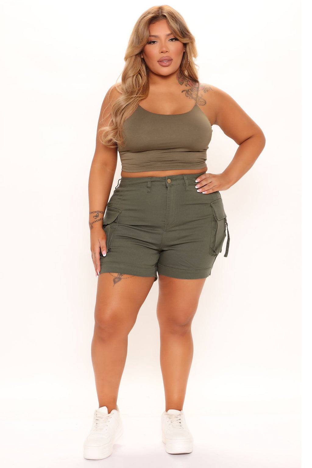 On A Mission Cargo Shorts - Olive