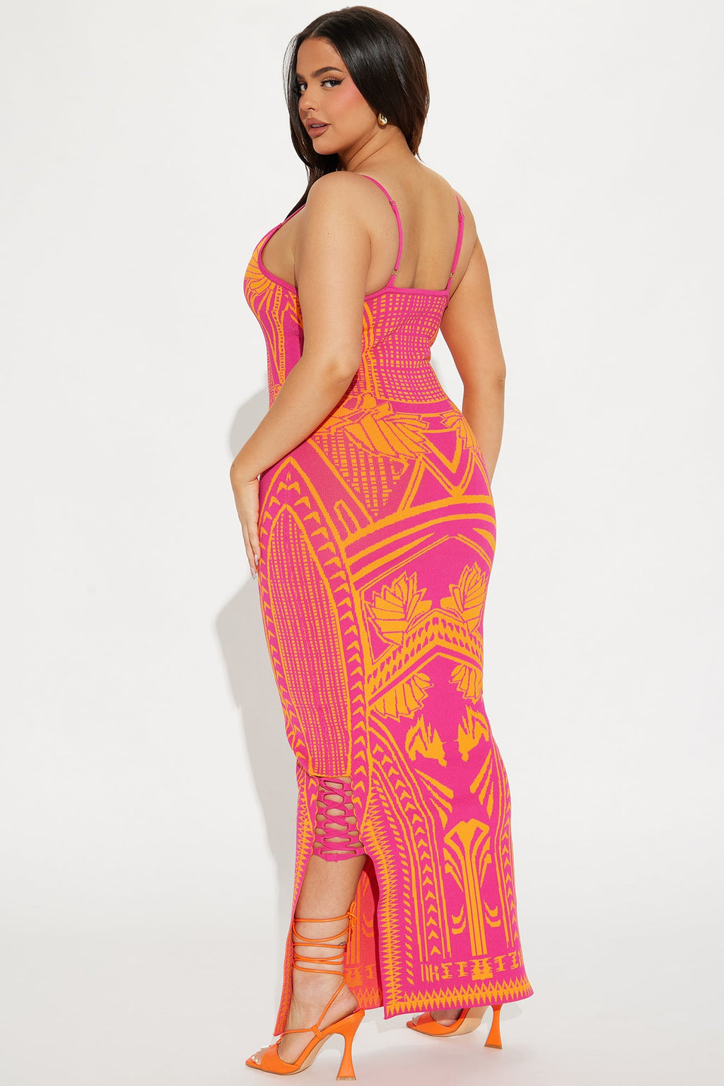 Bad Gal Bandage Maxi Dress - Pink