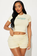 Summer Breeze Baby Tee - Yellow
