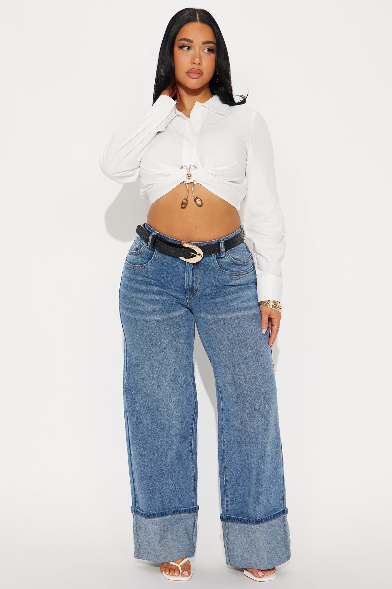 Naiobi Poplin Button Up Shirt - White