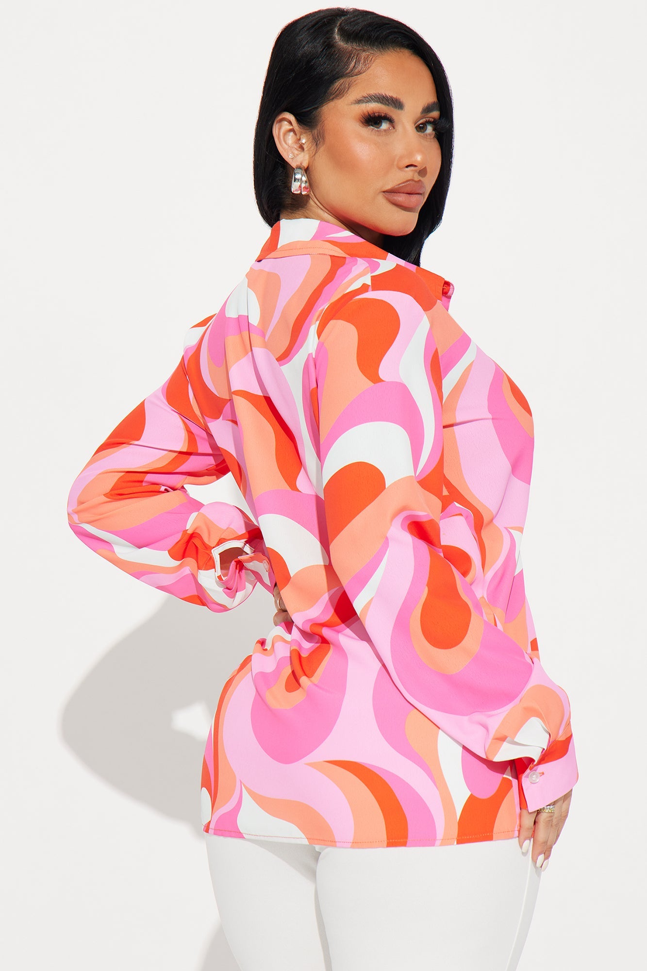 Perfect Vision Printed Shirt - Pink/combo