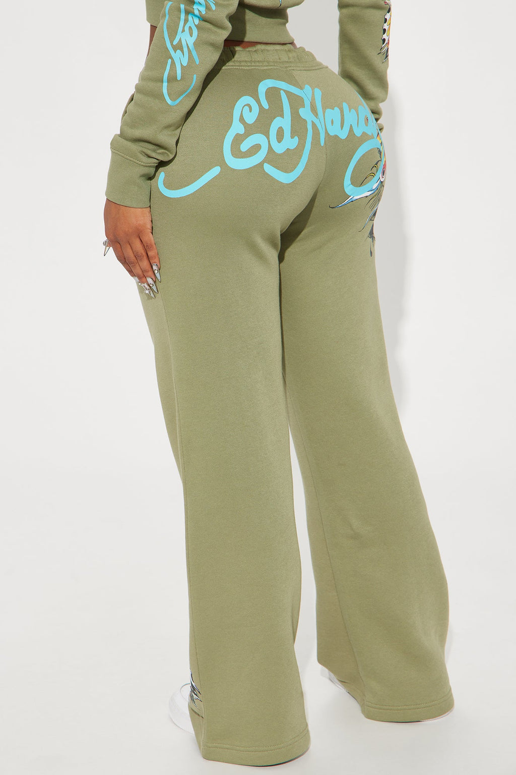 Ed Hardy Butterfly Pant - Sage