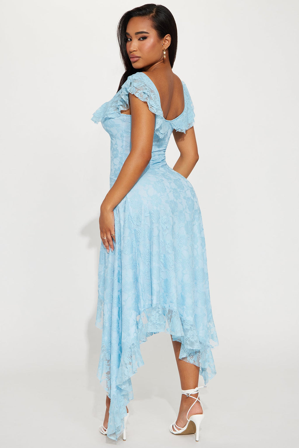 Lacie Lace Maxi Dress - Light Blue
