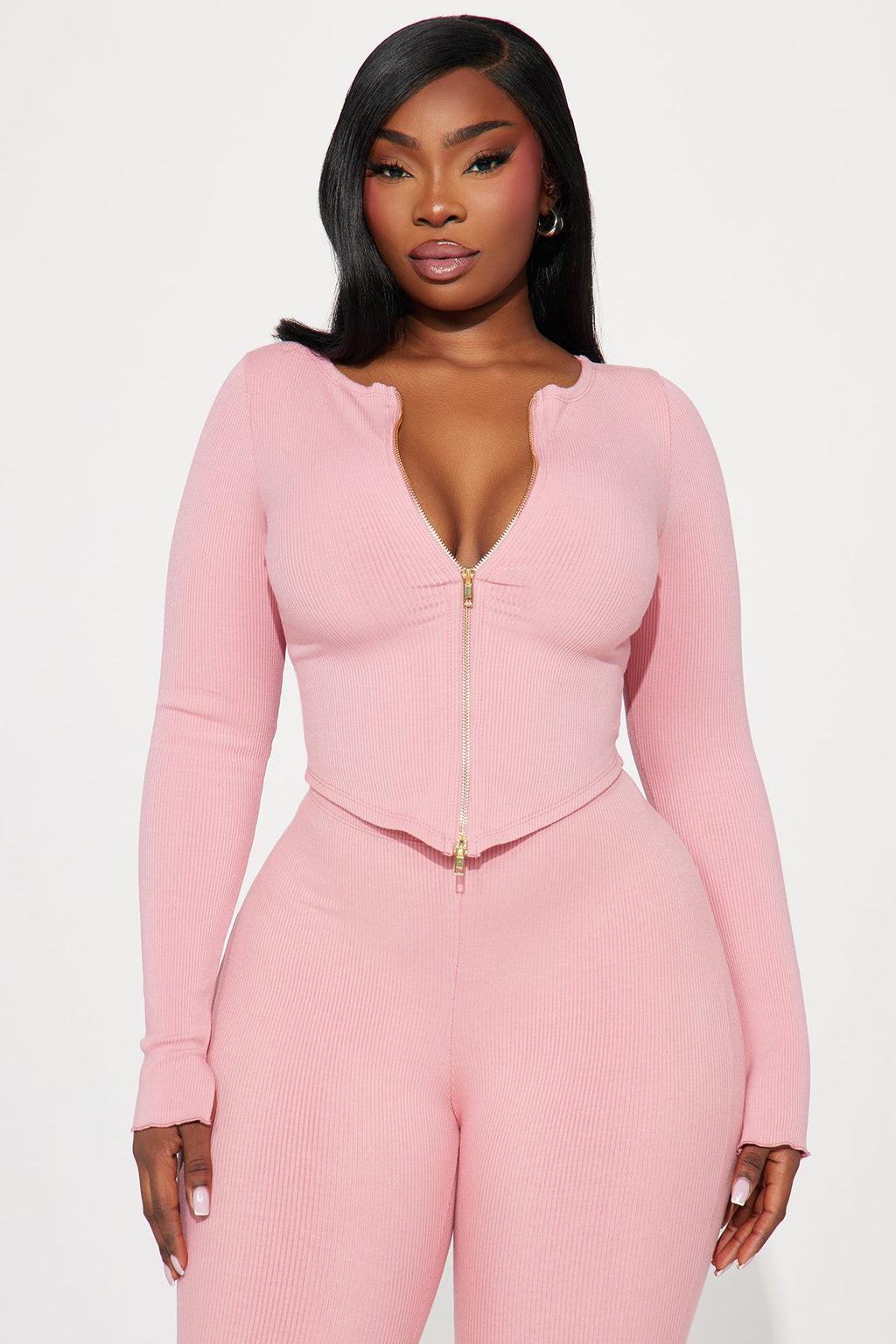 Kira Snatched Pant Set - Mauve