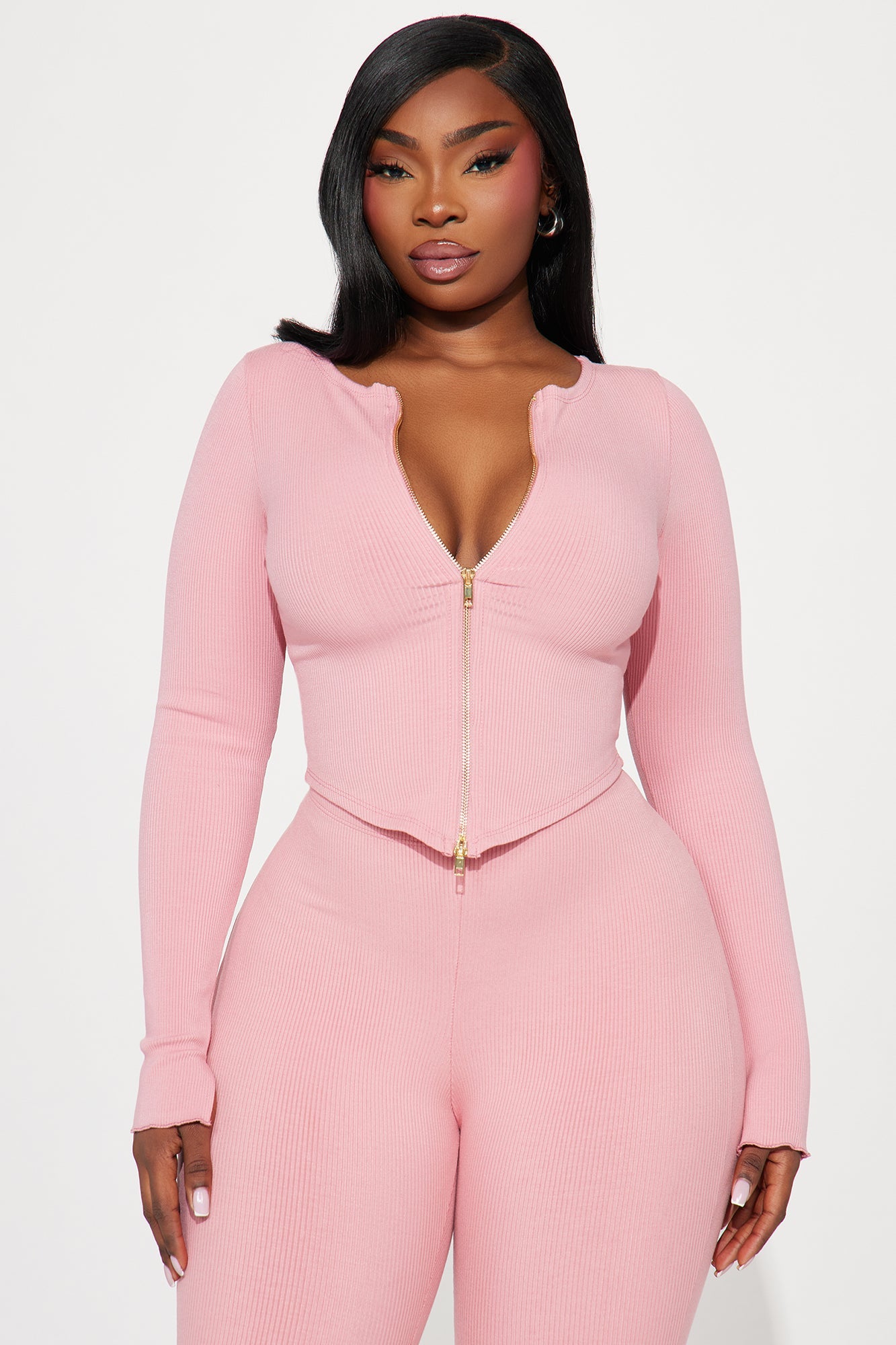Kira Snatched Pant Set - Mauve