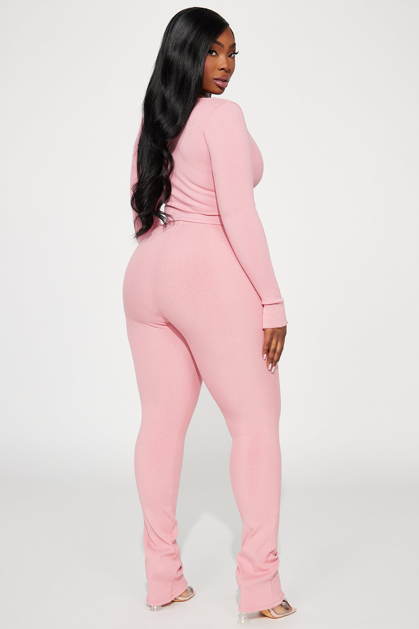 Kira Snatched Pant Set - Mauve