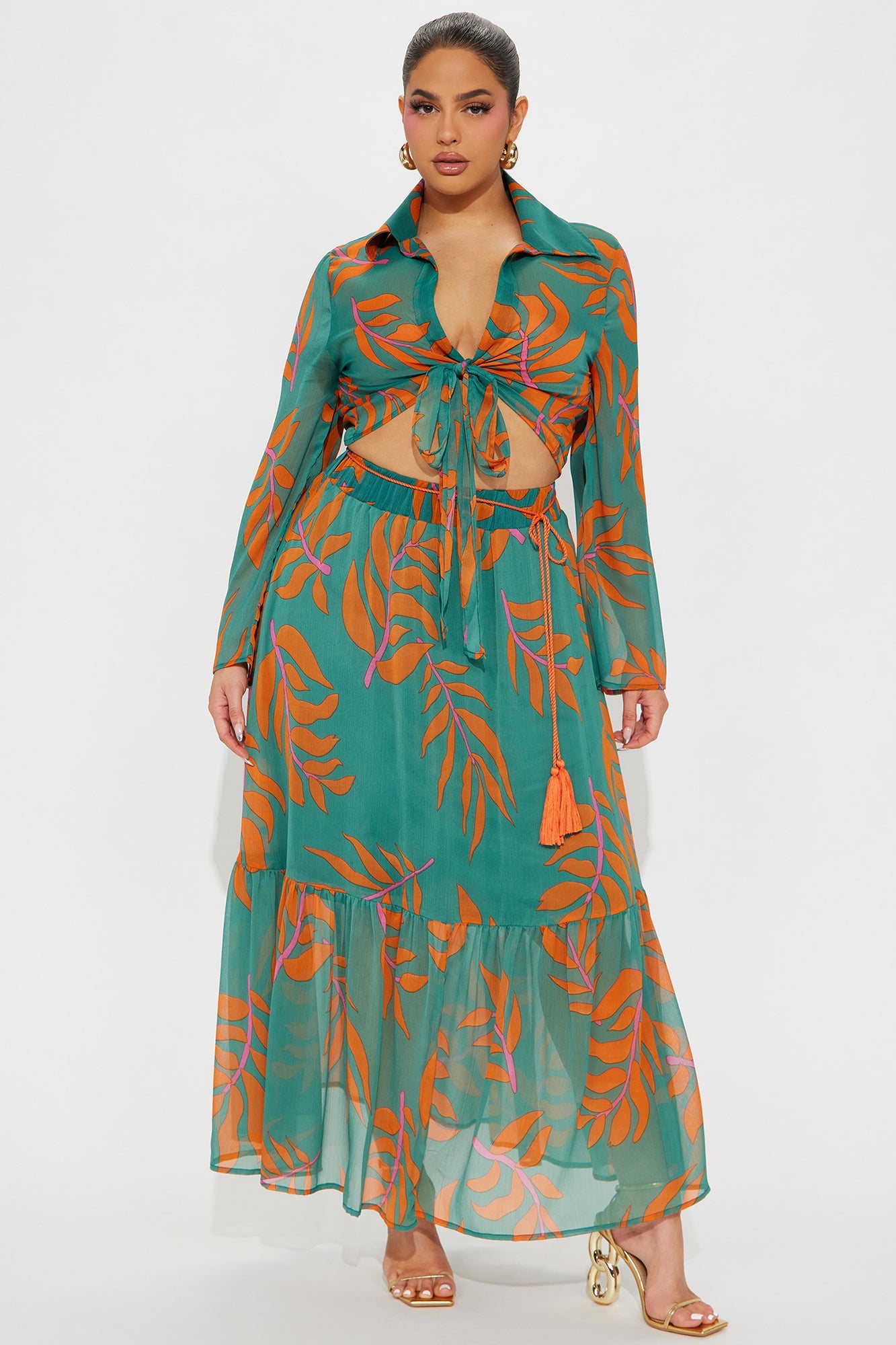 Another Vacation Skirt Set - Emerald