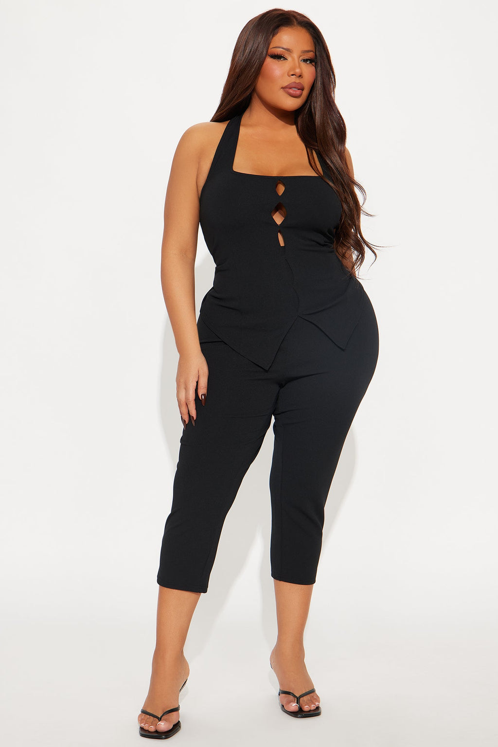 Lovely Day Capri Set - Black