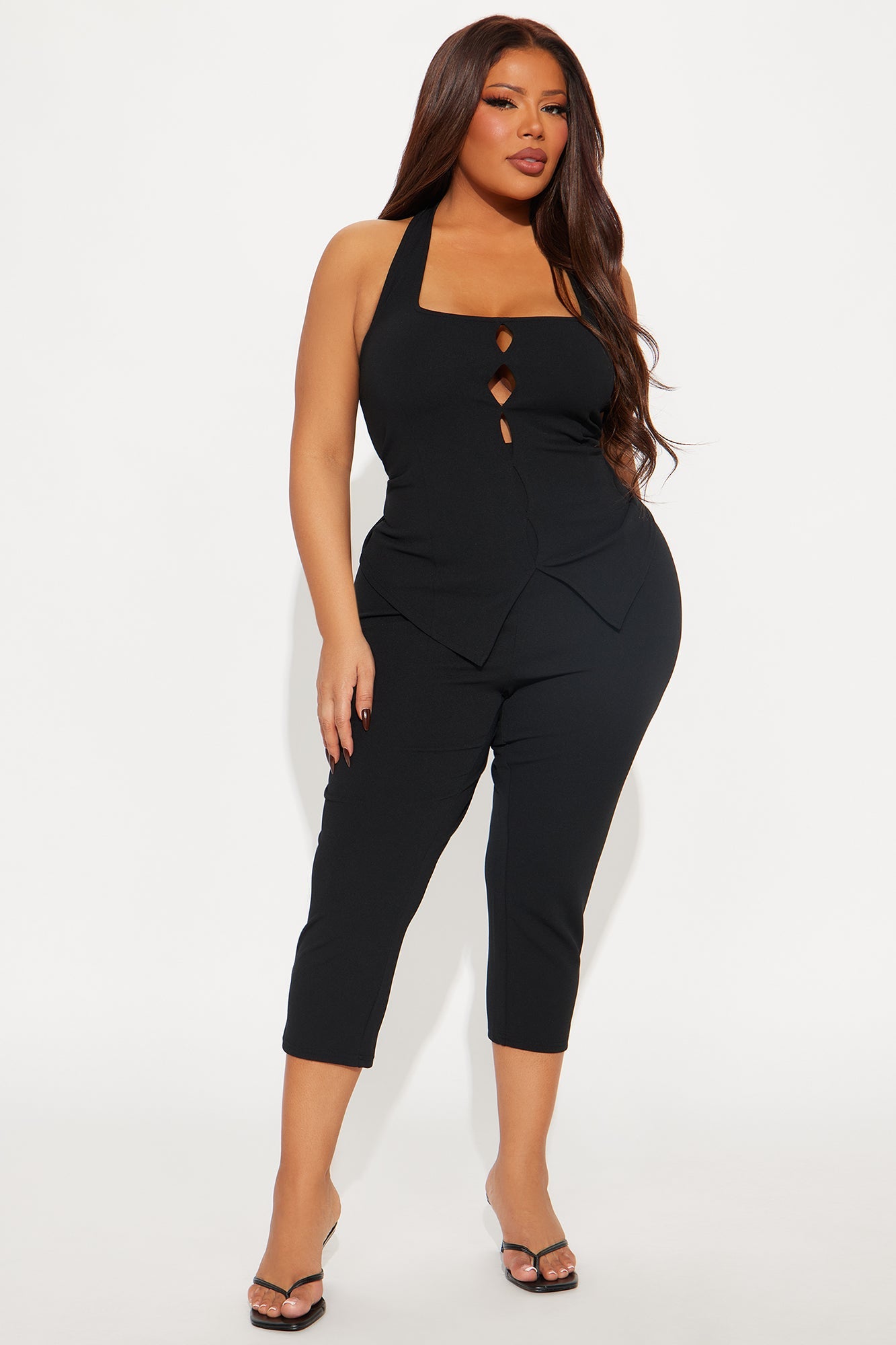 Lovely Day Capri Set - Black