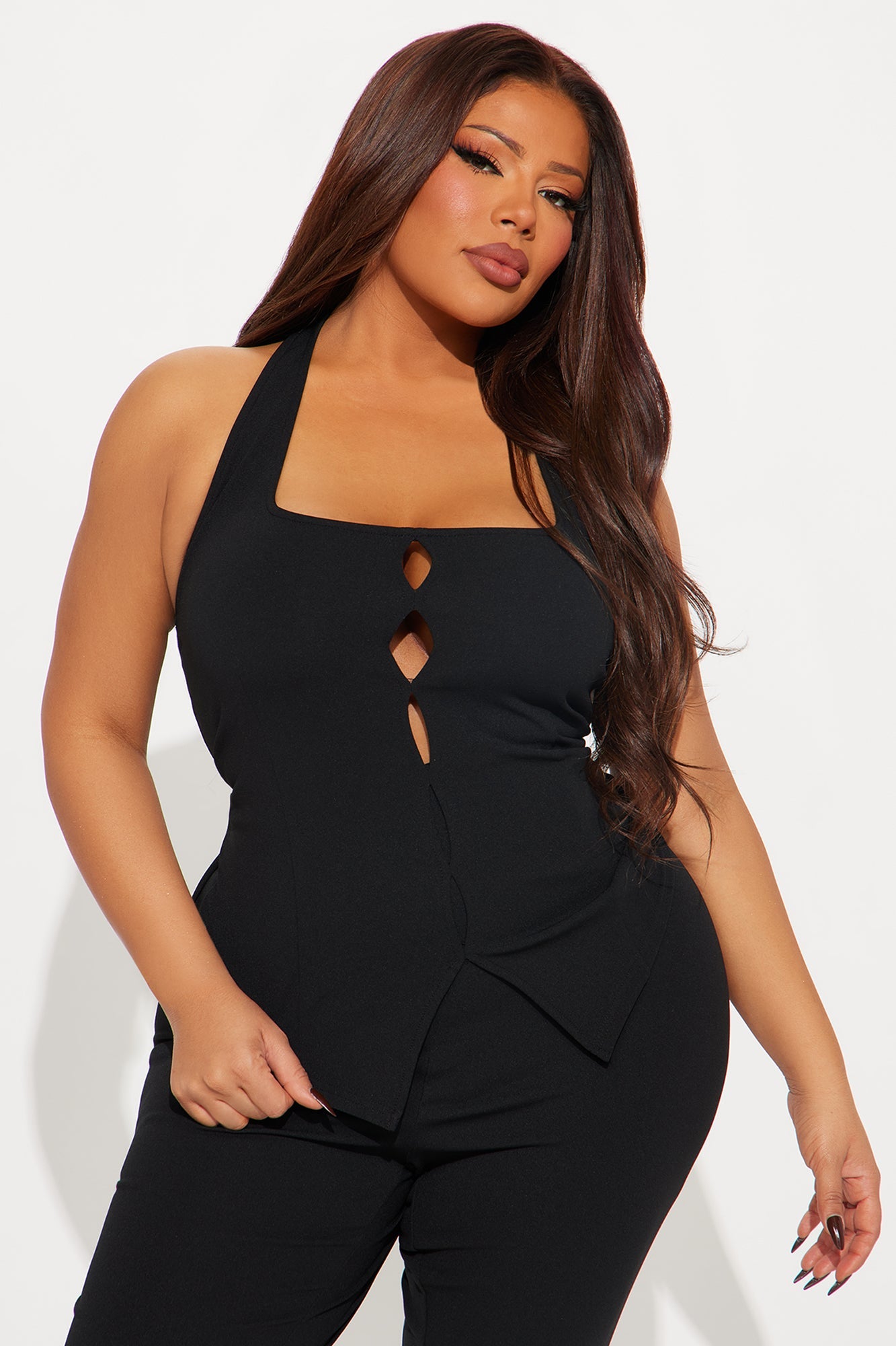 Lovely Day Capri Set - Black
