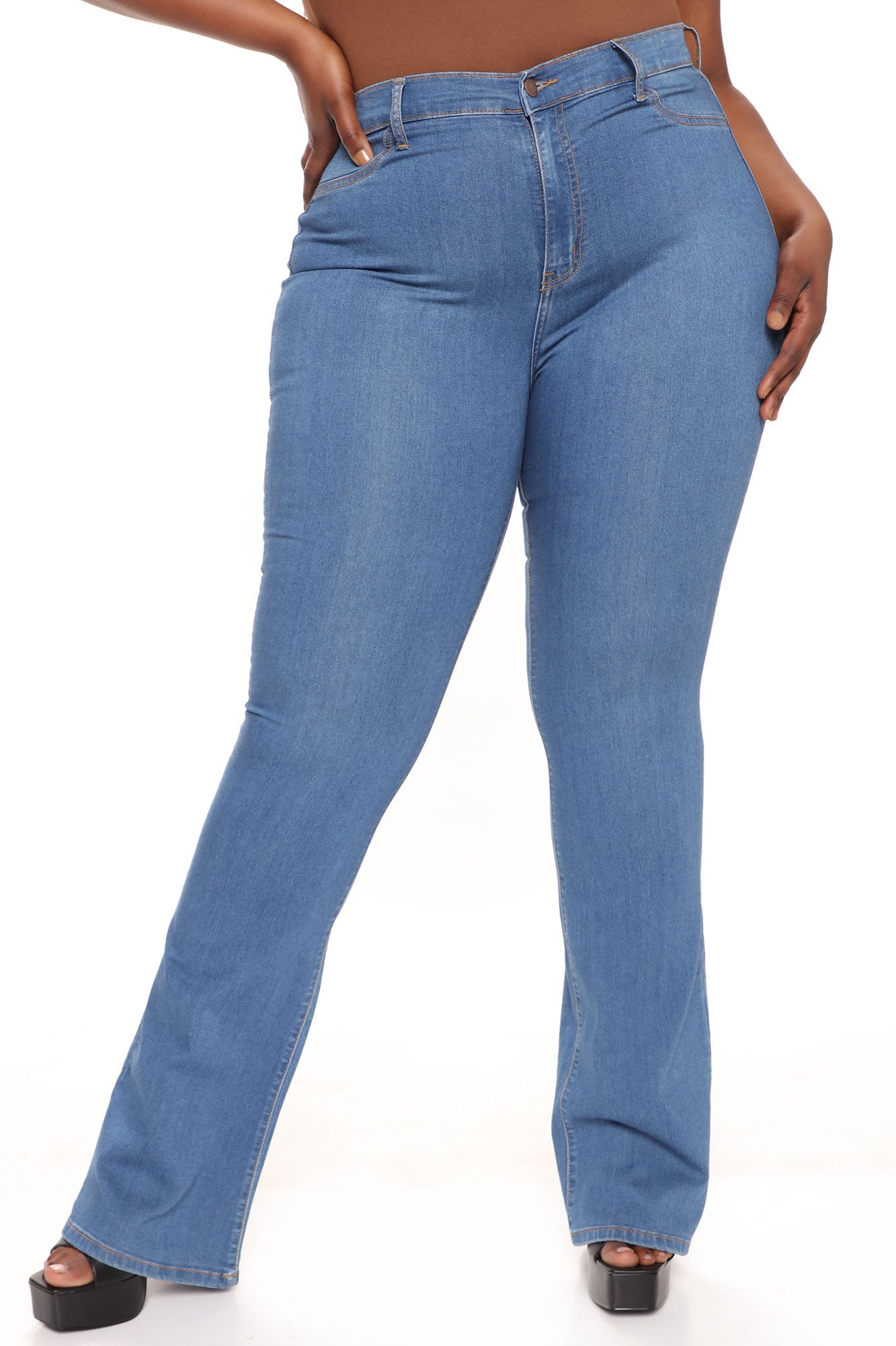 Tall Deep In My Soul Flare Jeans - Medium Blue Wash