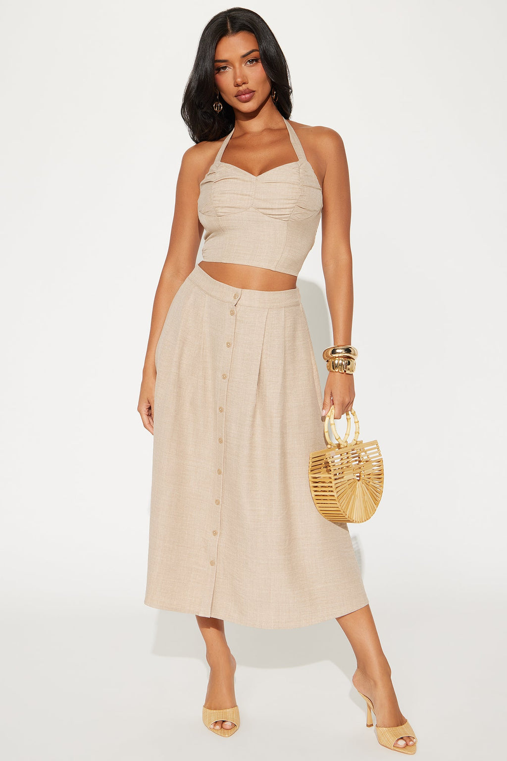 Marina Skirt Set - Taupe