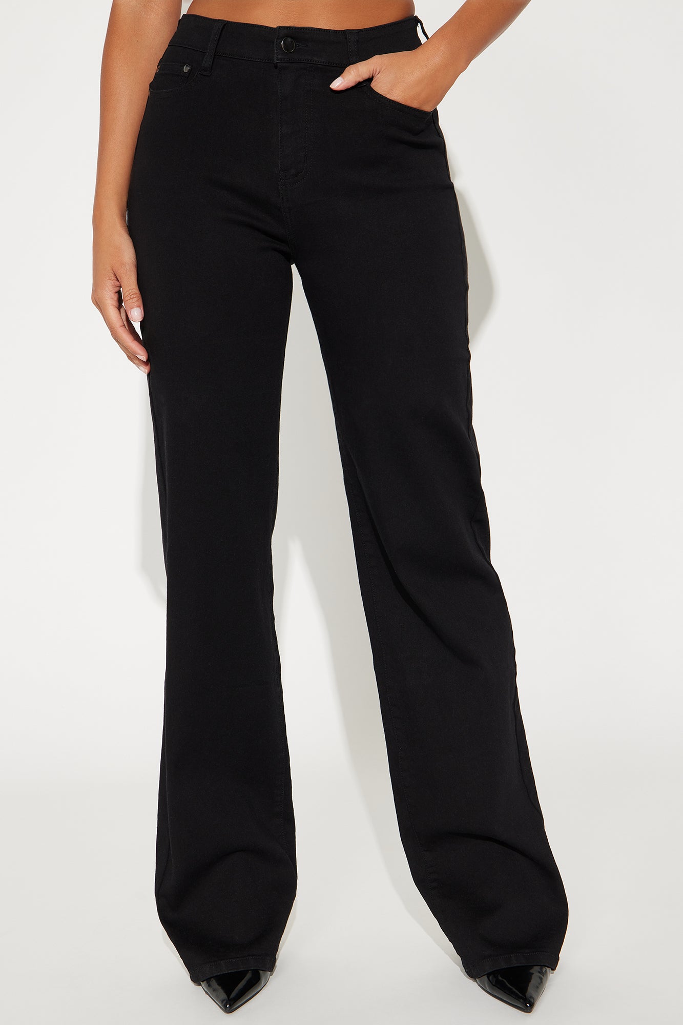 Tall Simply Basic Stretch Straight Jeans - Black