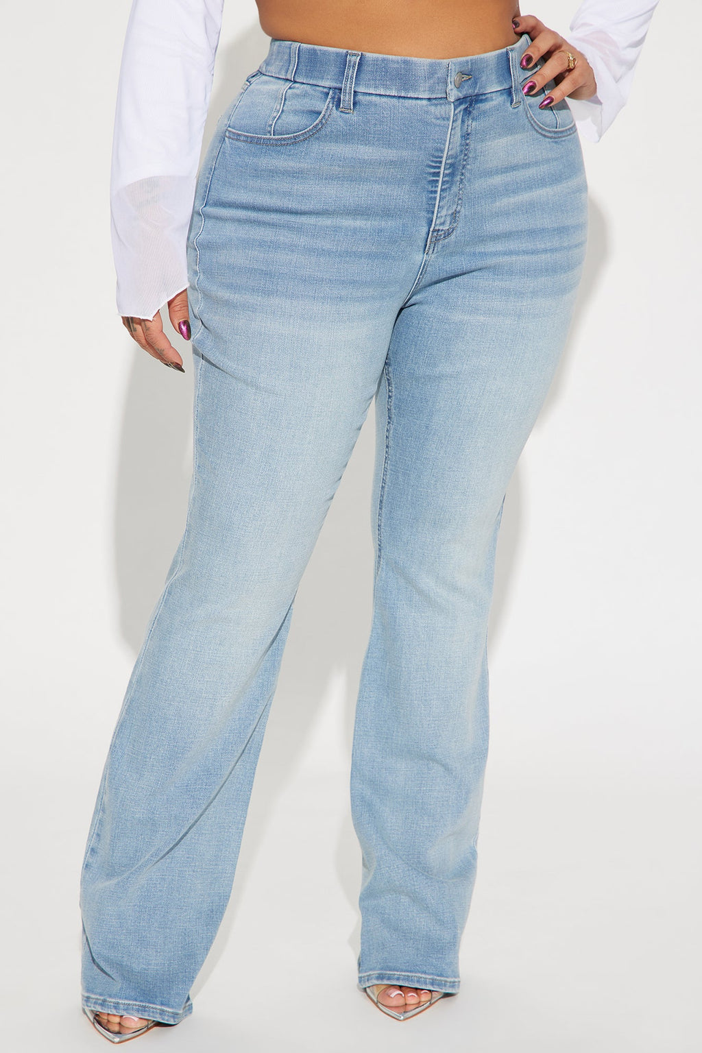She Stands Out Tummy Control Bootcut Jeans - Medium Wash