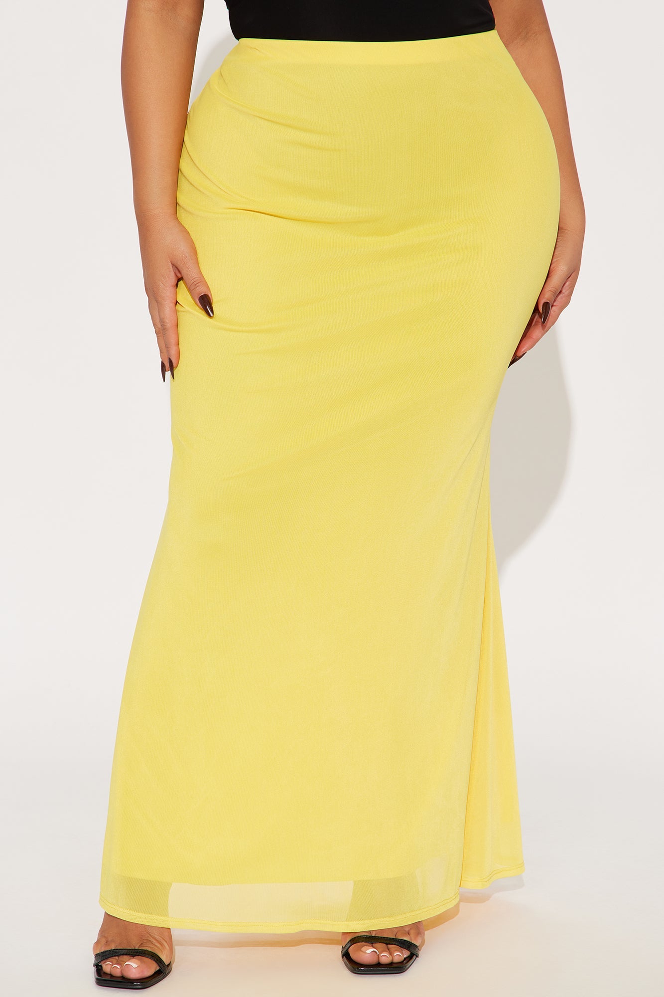 Malibu Mesh Maxi Skirt - Yellow