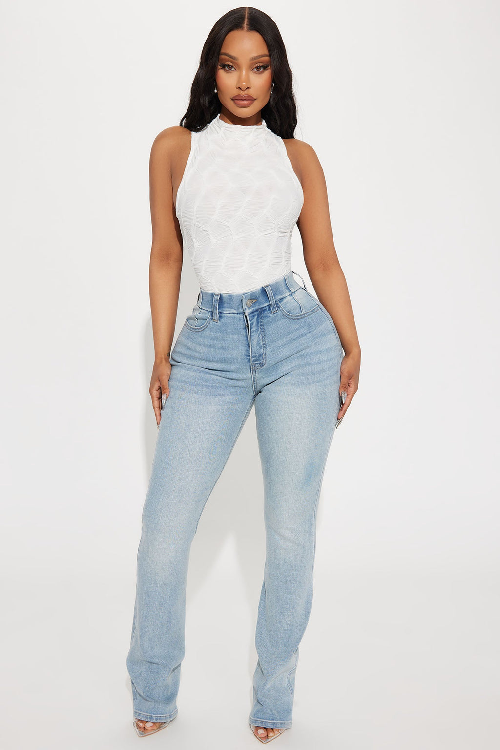 She Stands Out Tummy Control Bootcut Jeans - Medium Wash