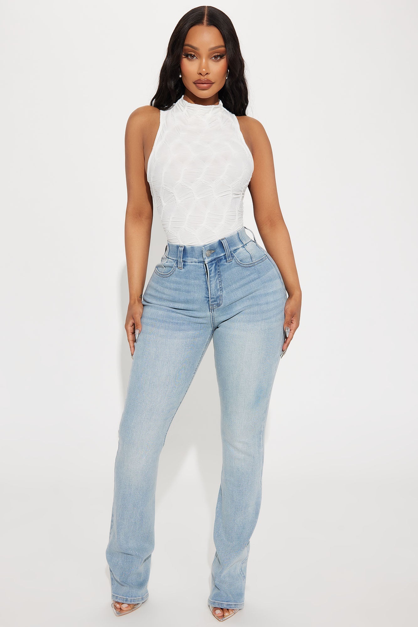 She Stands Out Tummy Control Bootcut Jeans - Medium Wash
