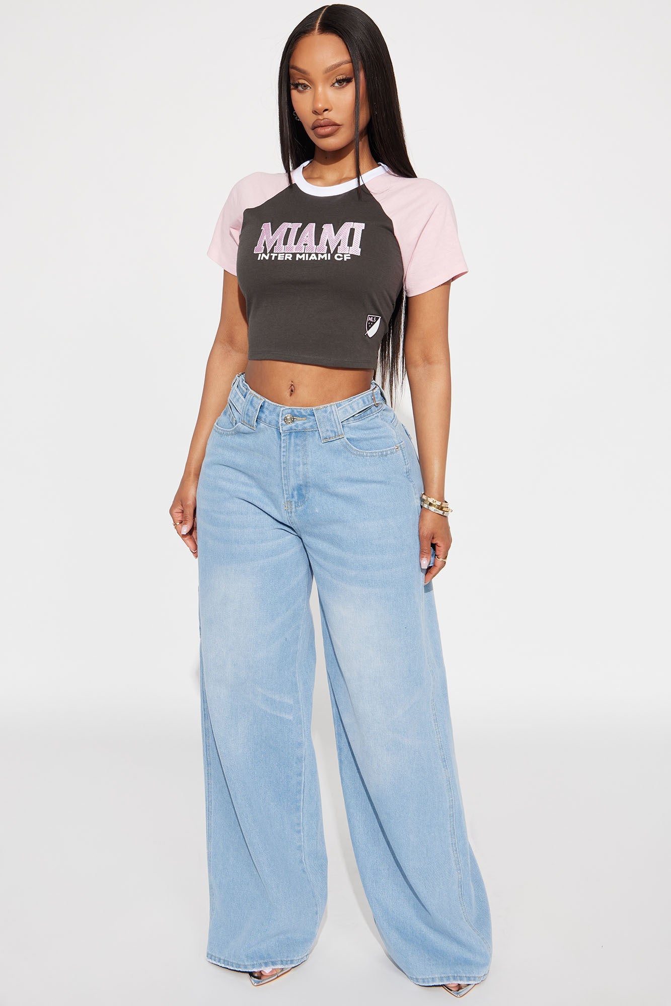 MLS Inter Miami Raglan Tee - Pink/combo