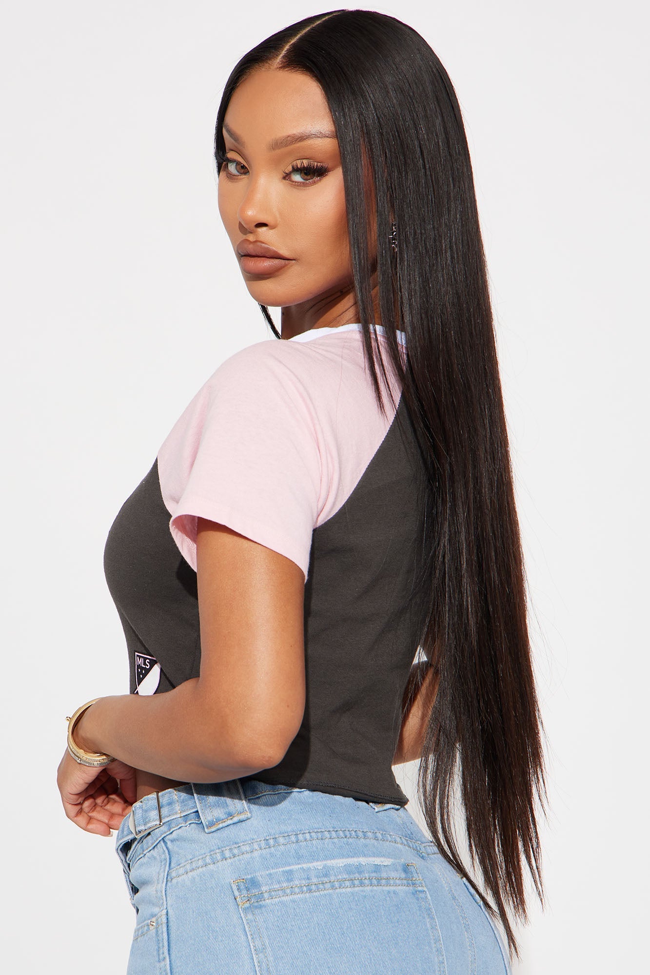 MLS Inter Miami Raglan Tee - Pink/combo