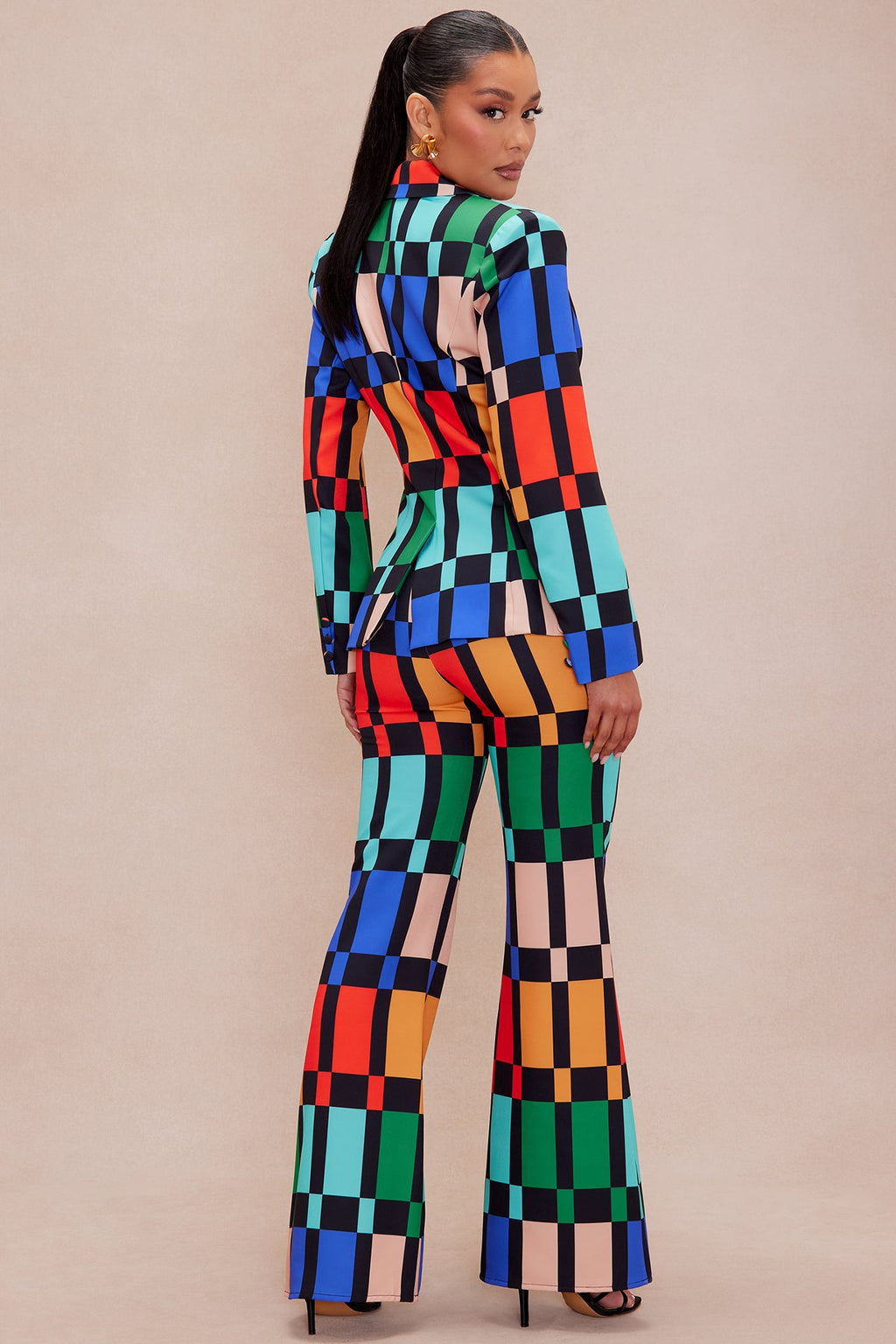 Julia Blazer Suit Set - Multi Color