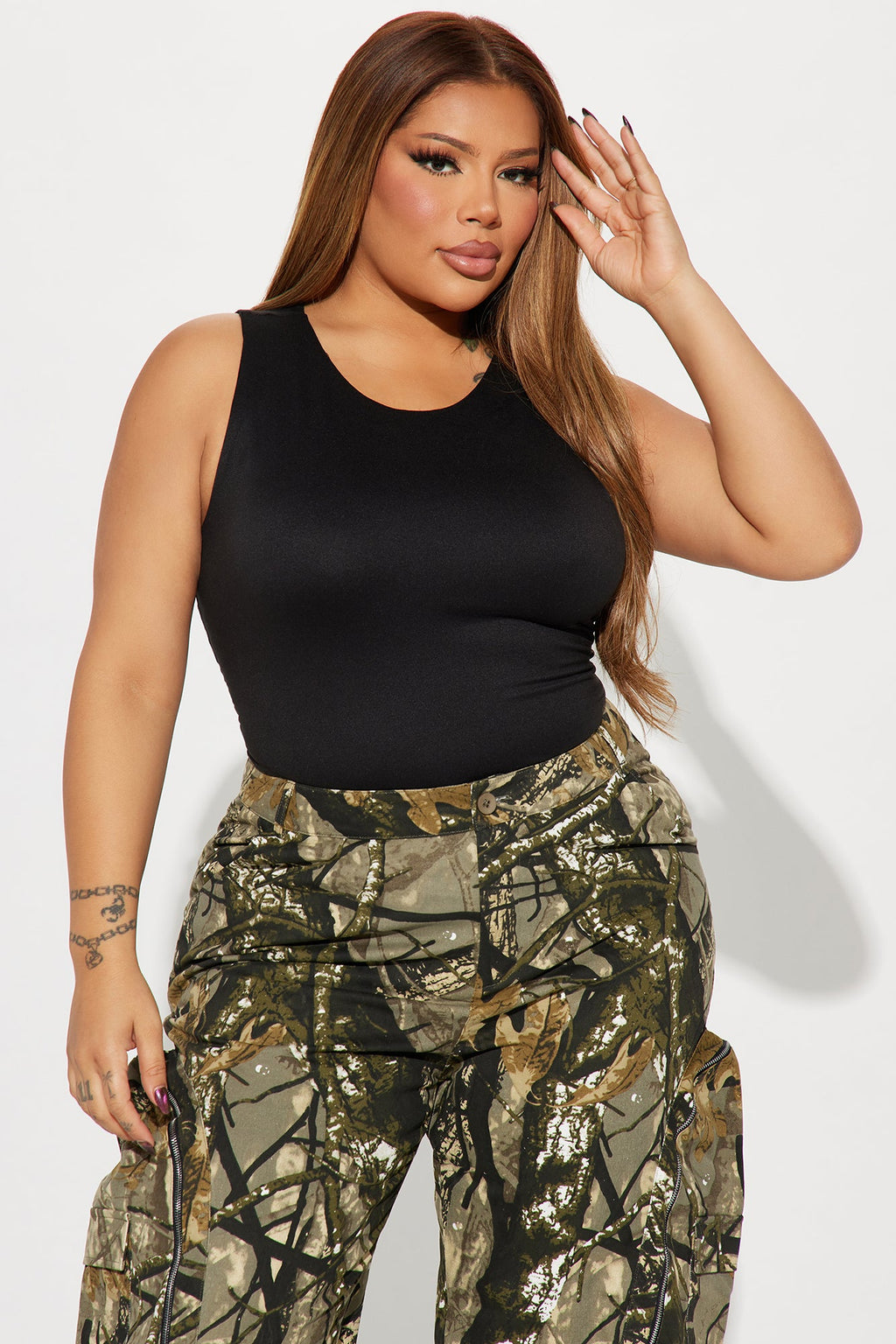 Poppy Sleeveless Bodysuit - Black