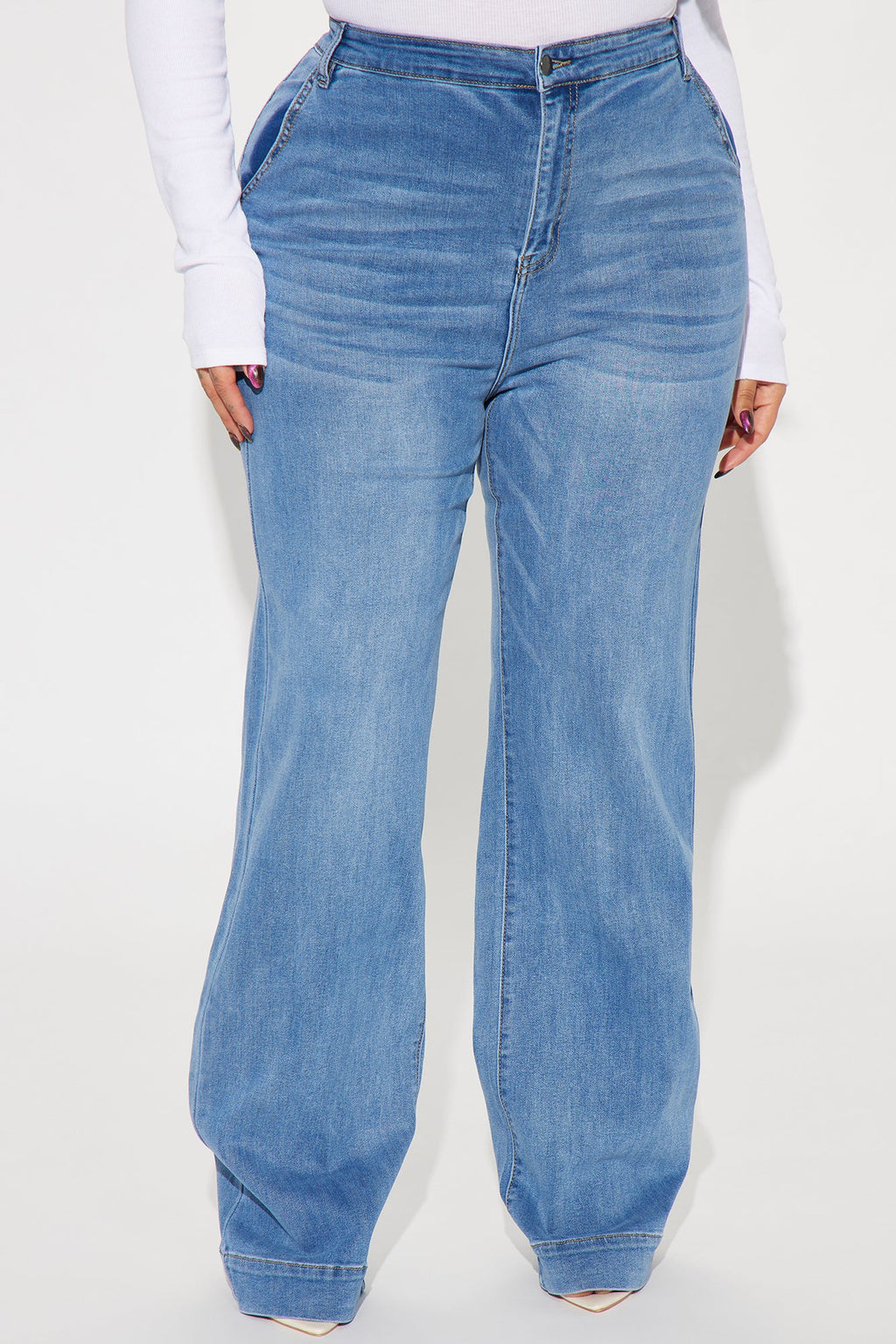 Margot Stretch Trouser Jeans - Medium Wash